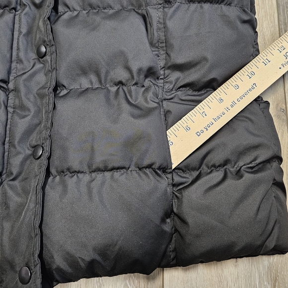 Faded Glory Black Puffer Vest Fleece Lined Women's Large Gorpcore Pockets Winter - Picture 7 of 8